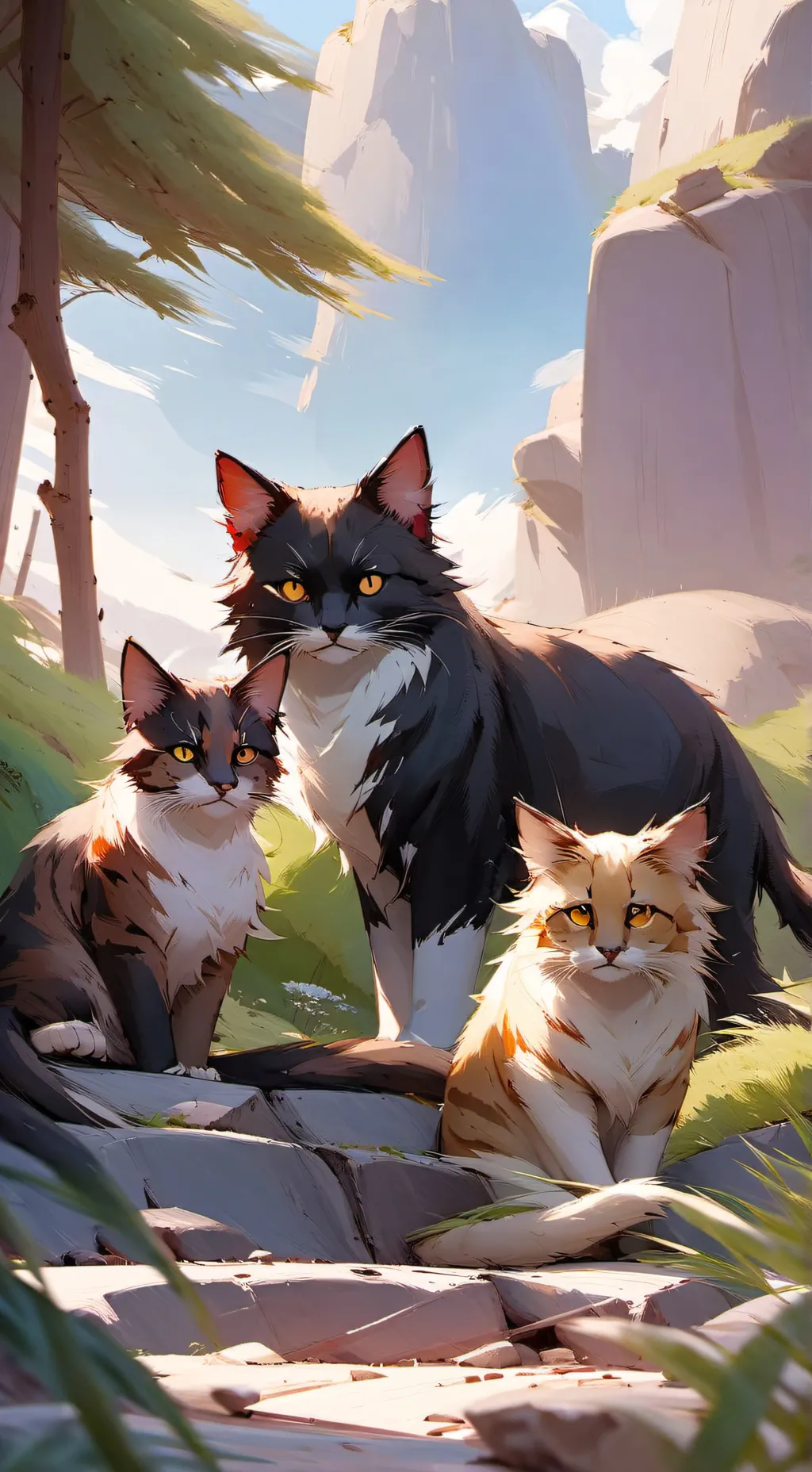 ai character: Warriors cats background