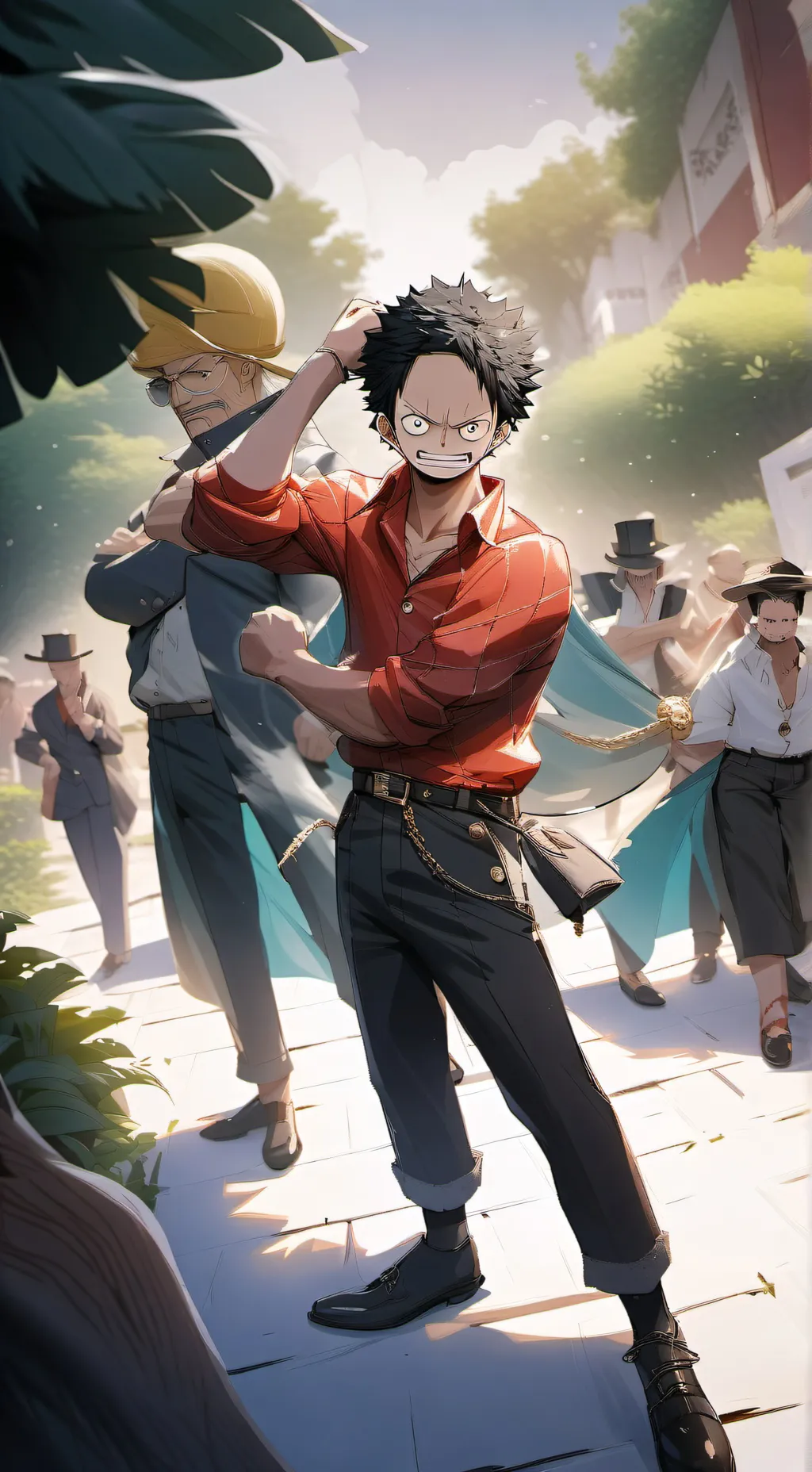 ai character: Pibby corrupt x OP background