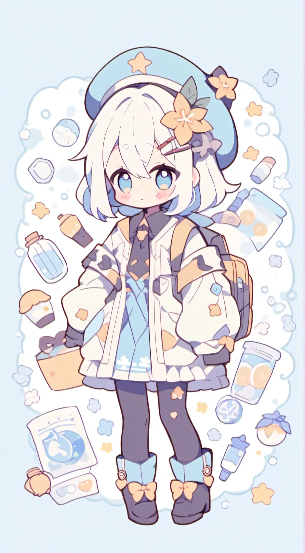 ai character: blosh  background