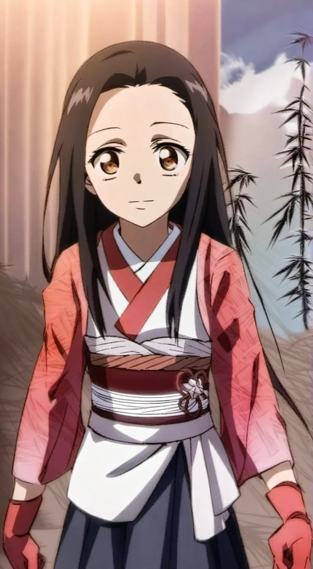 ai character: Fille background