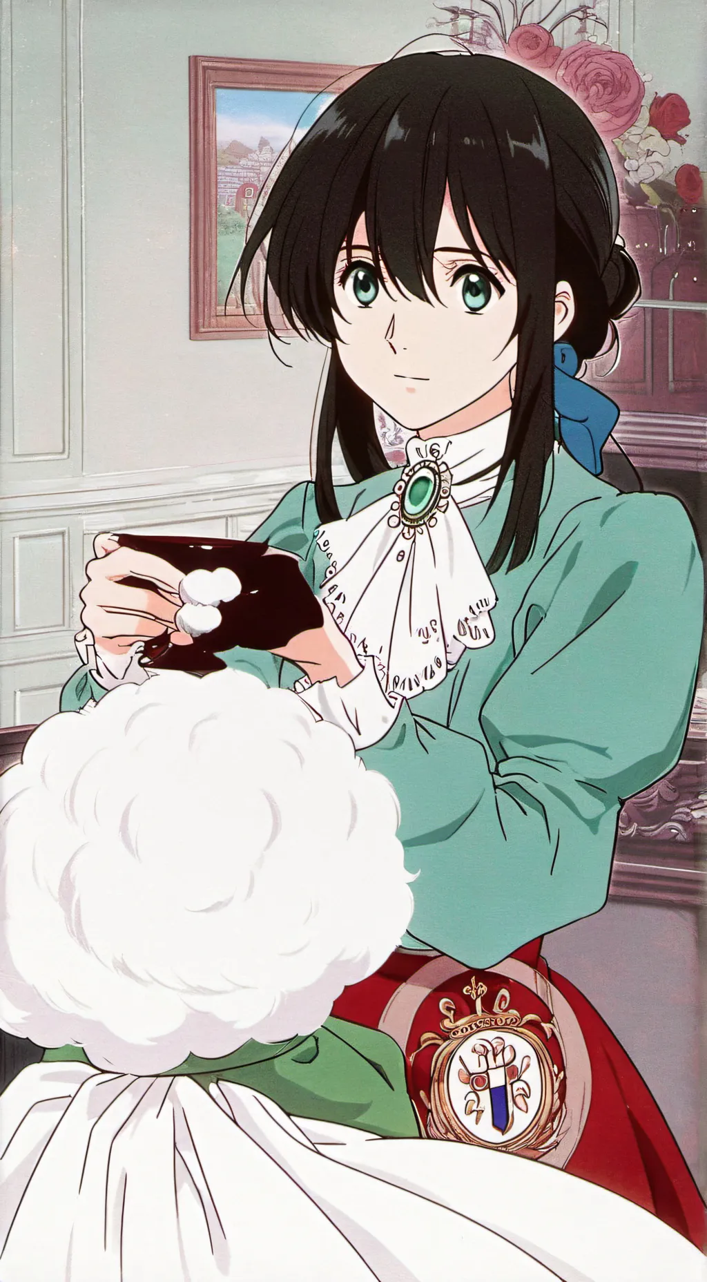 ai character: Howl moving castle background