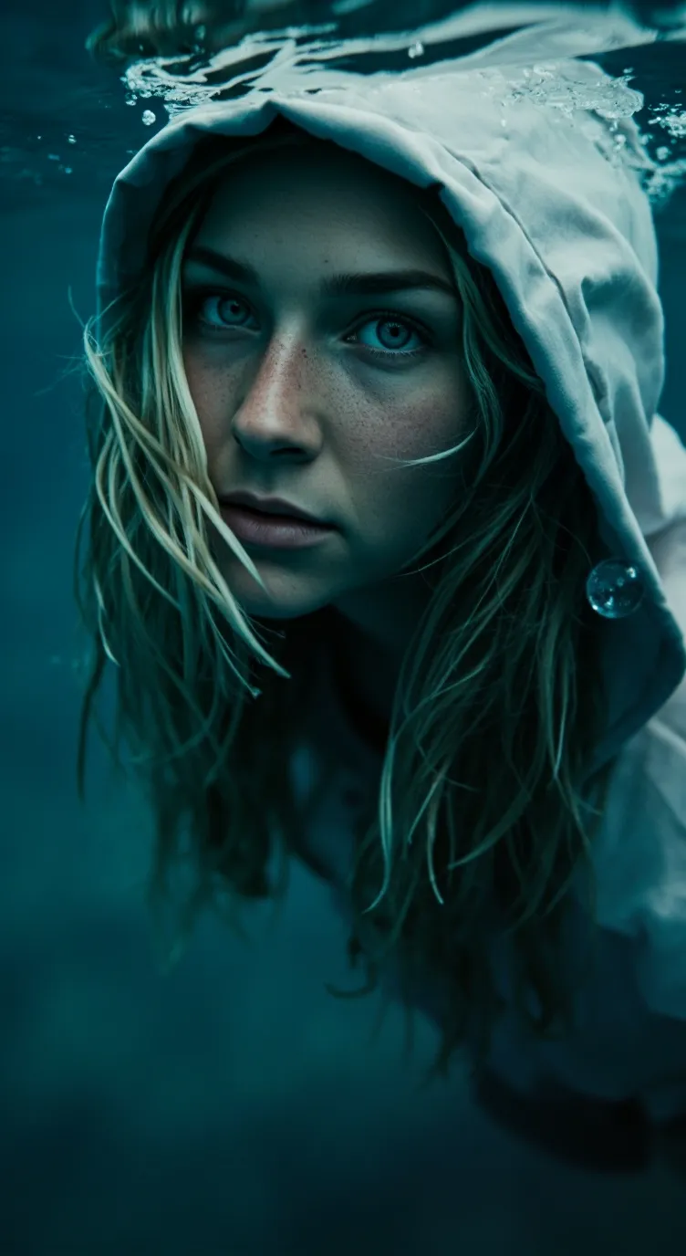 ai character: Aqua background