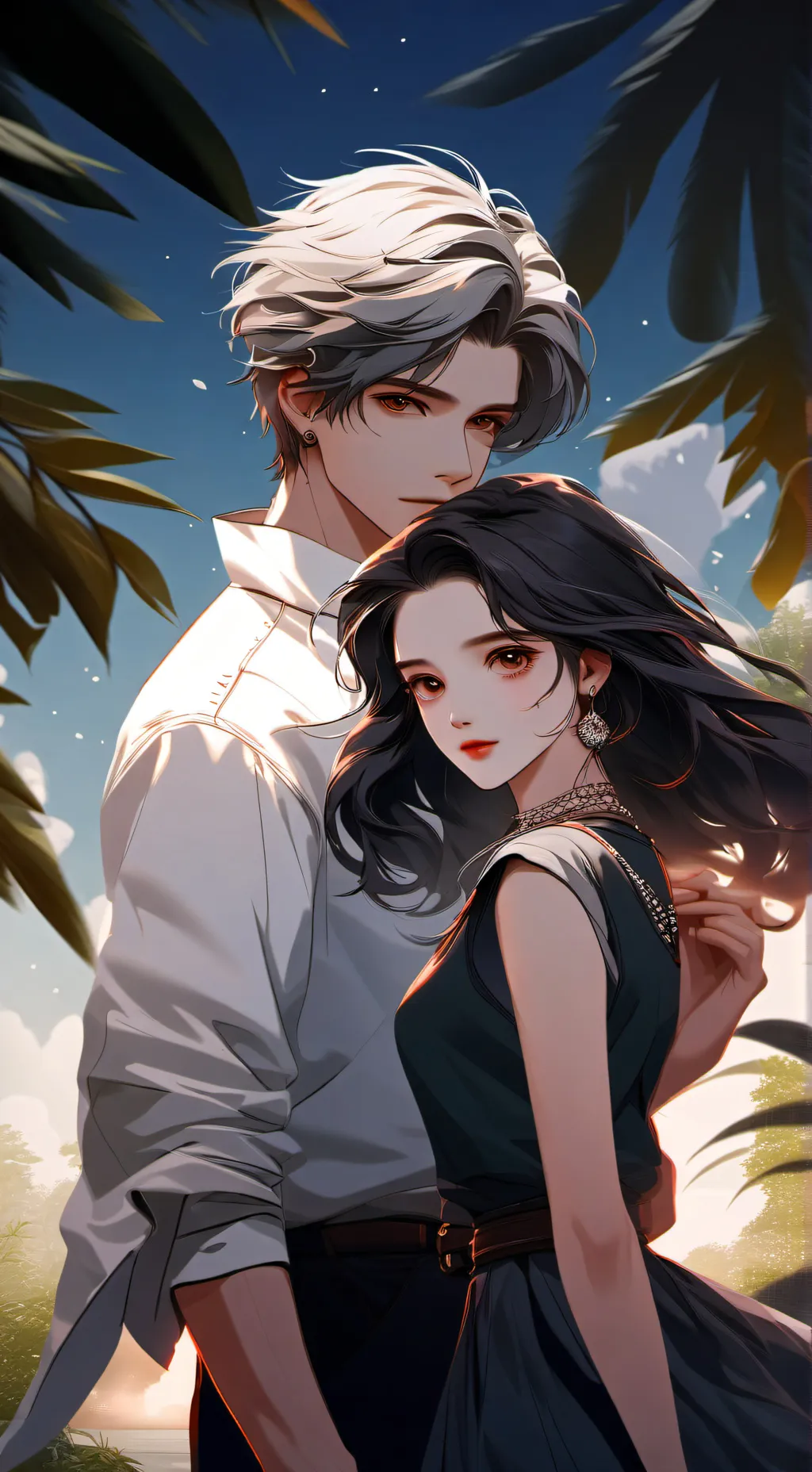 ai character: Kai and Mia background