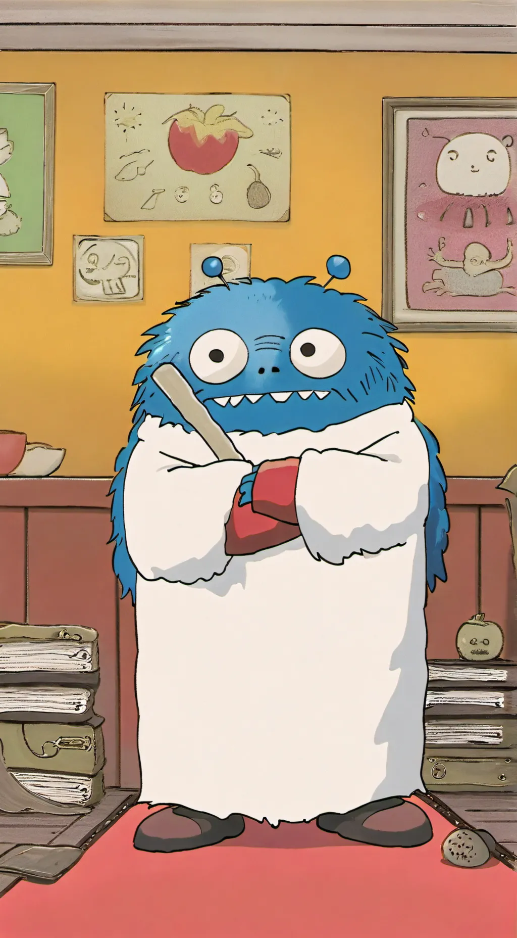 ai character: huggy wuggy background