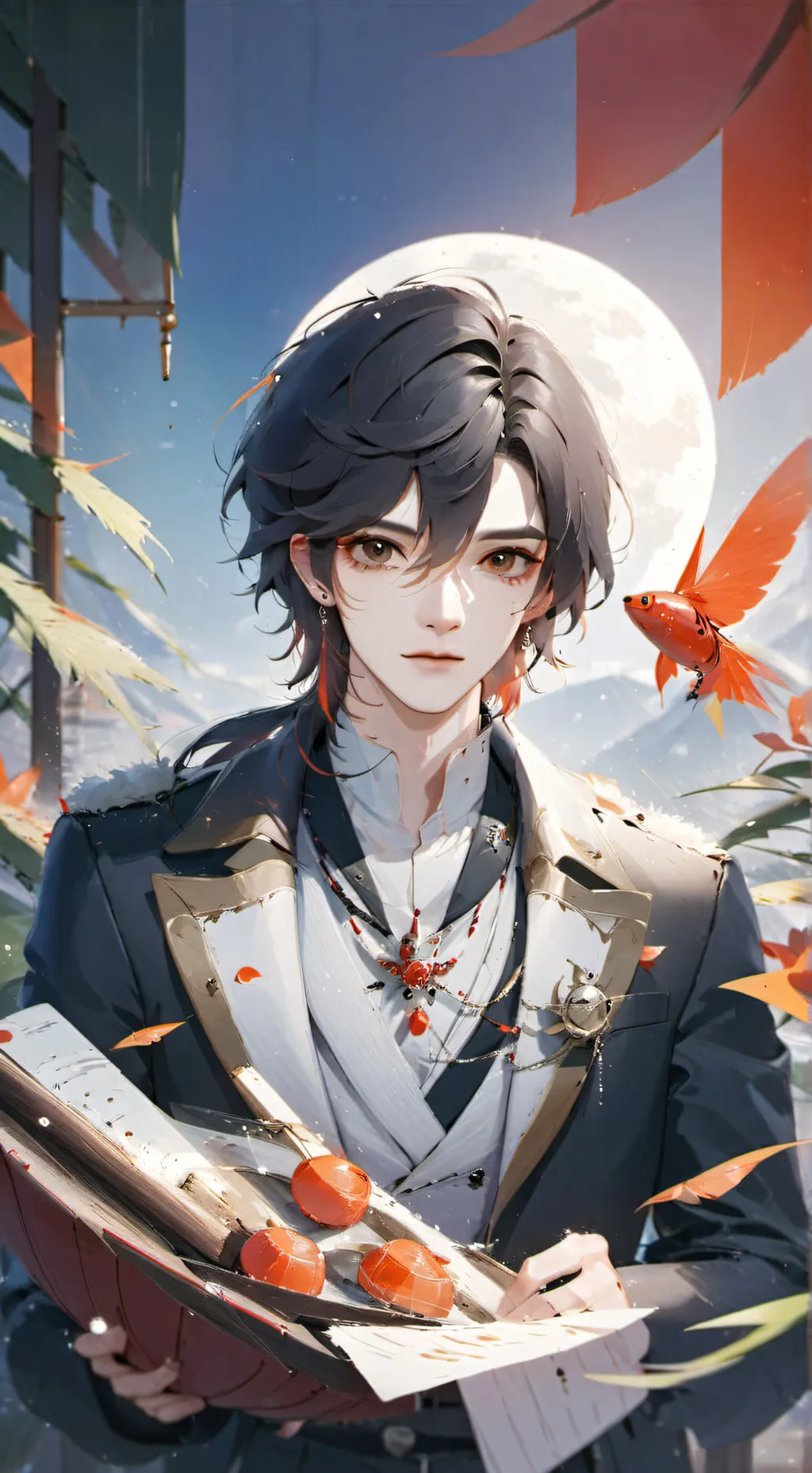 ai character: Brain rot battle background