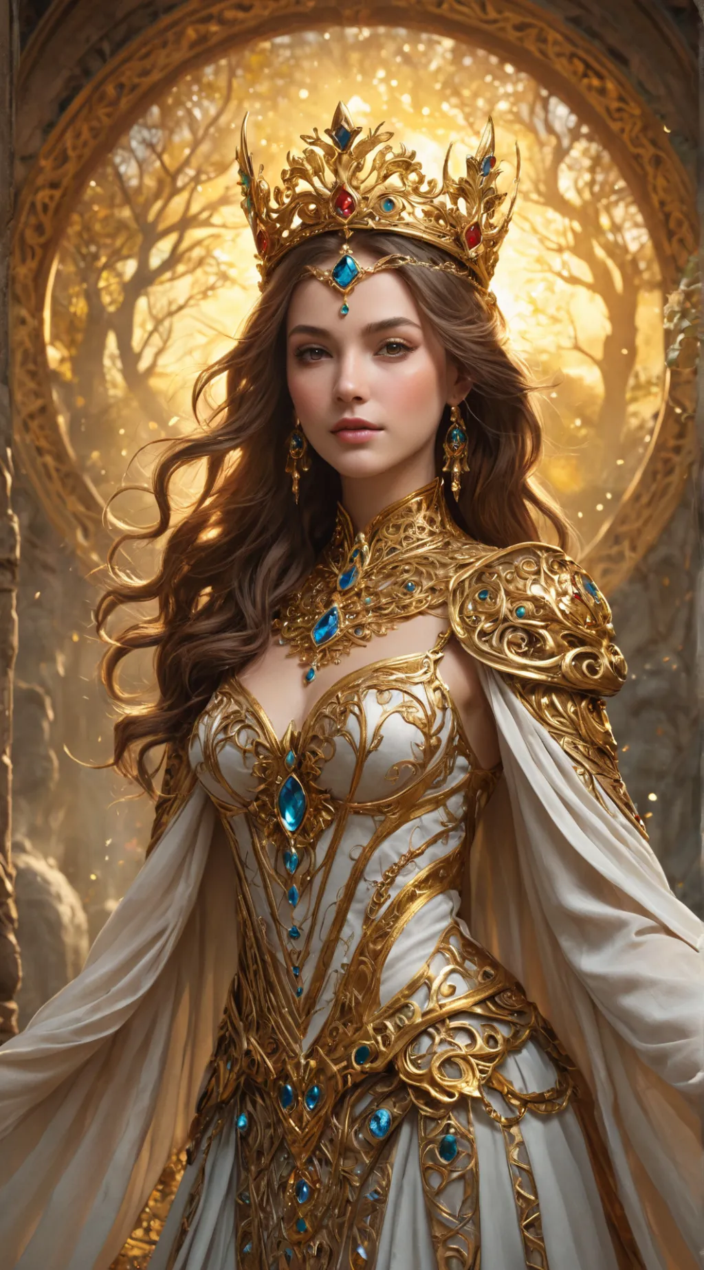 ai character: Seraphina Lumisyl  background