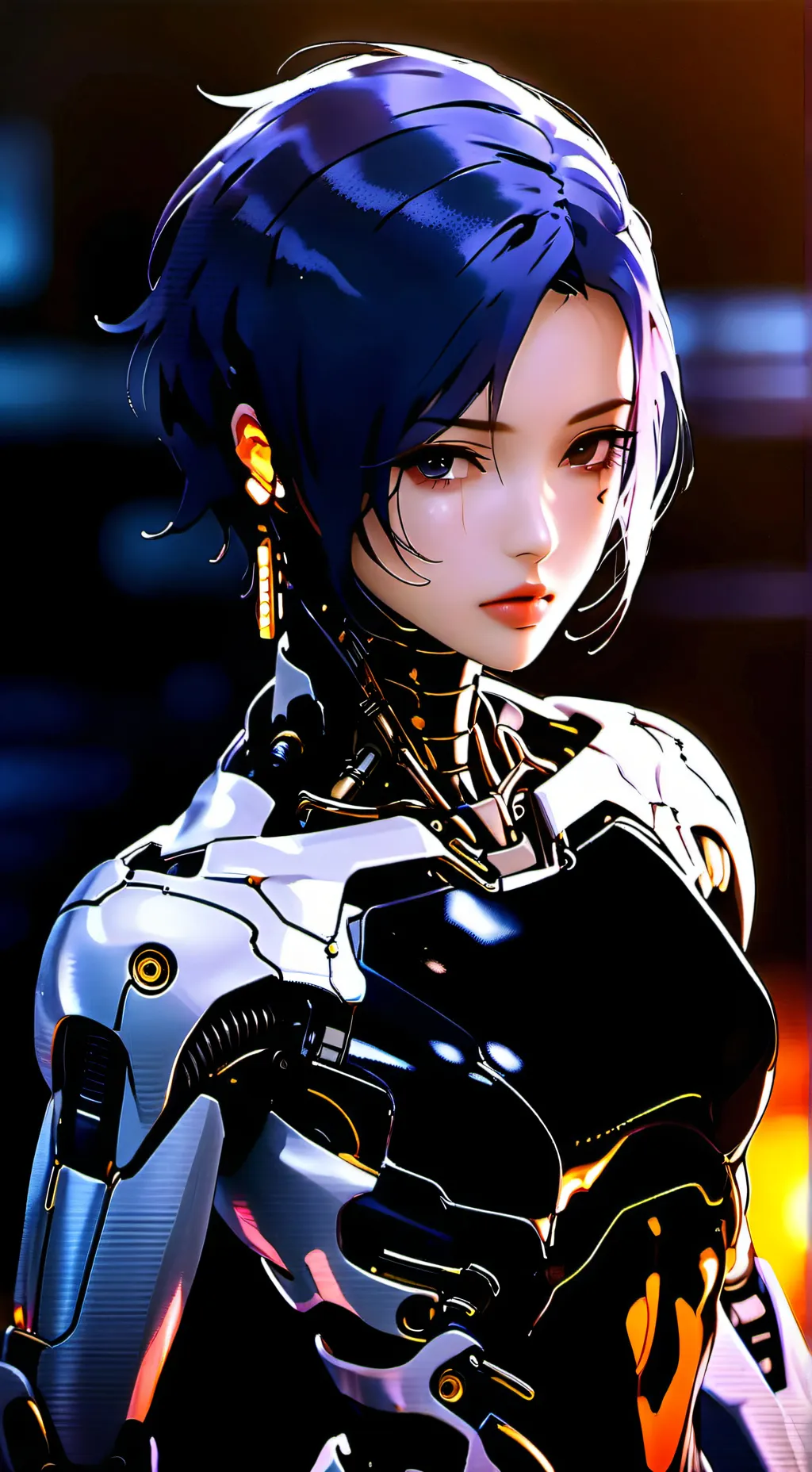 ai character: Lava background