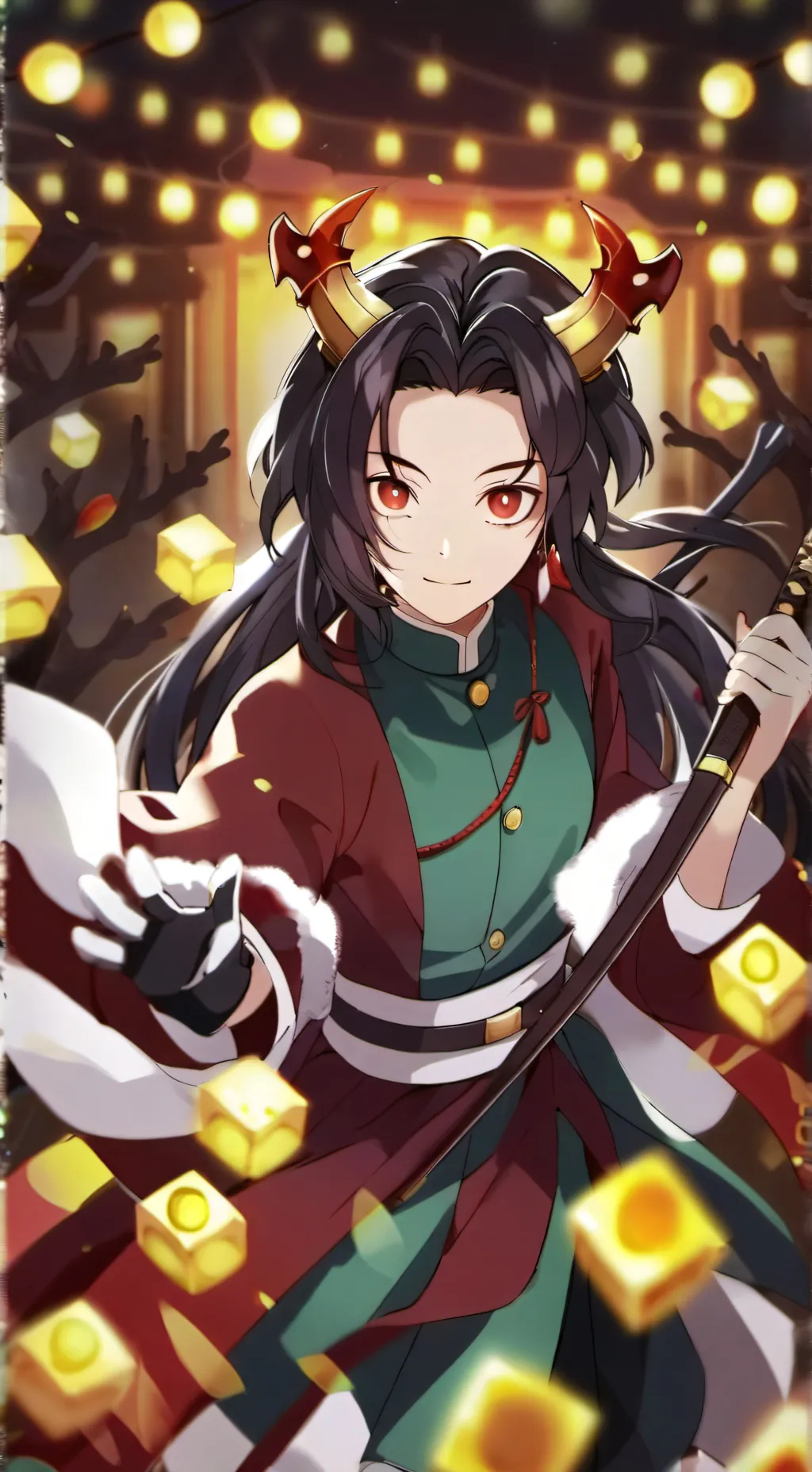 ai character: demon slayer preg background