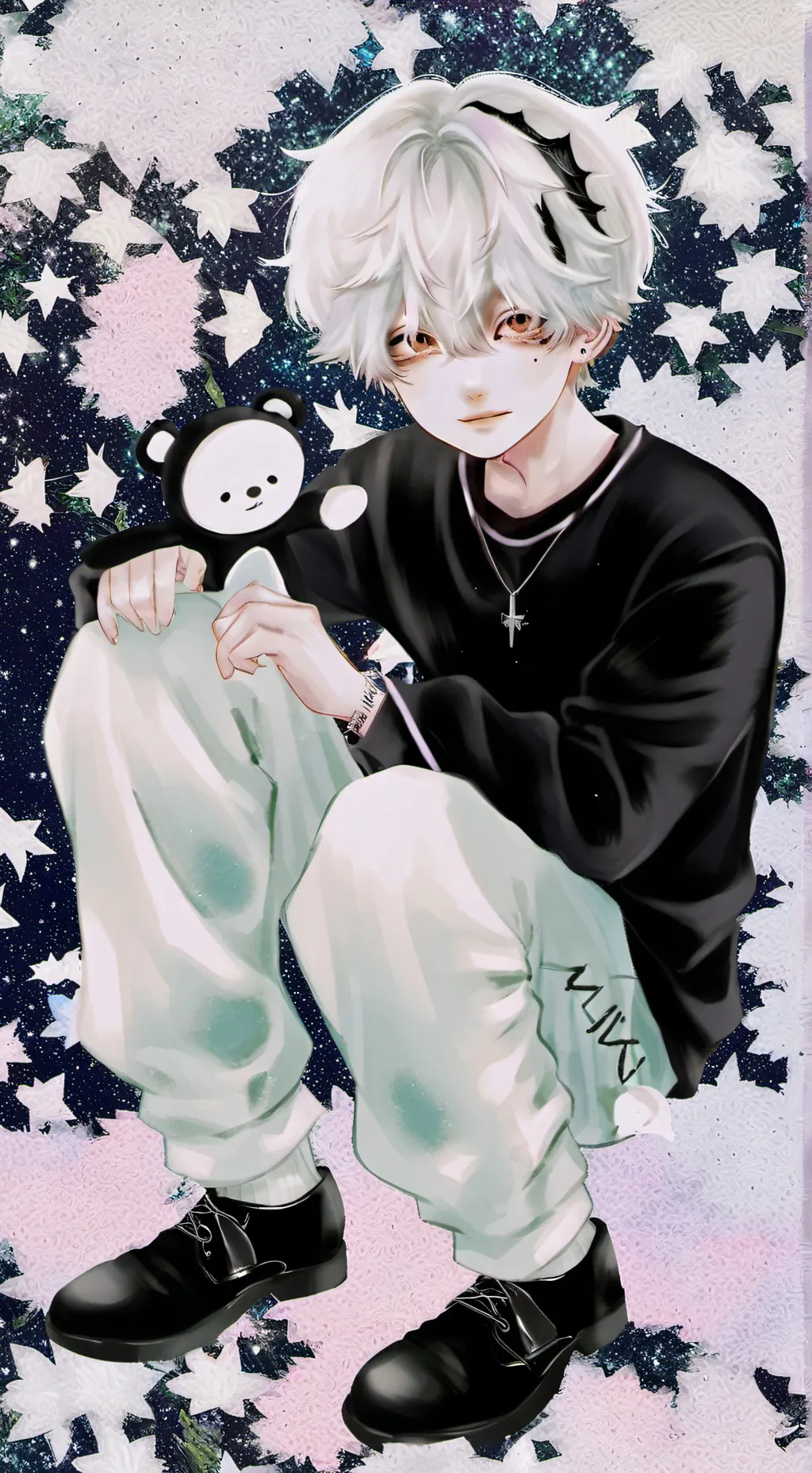 ai character: 🤍 Cedrick🖤 background