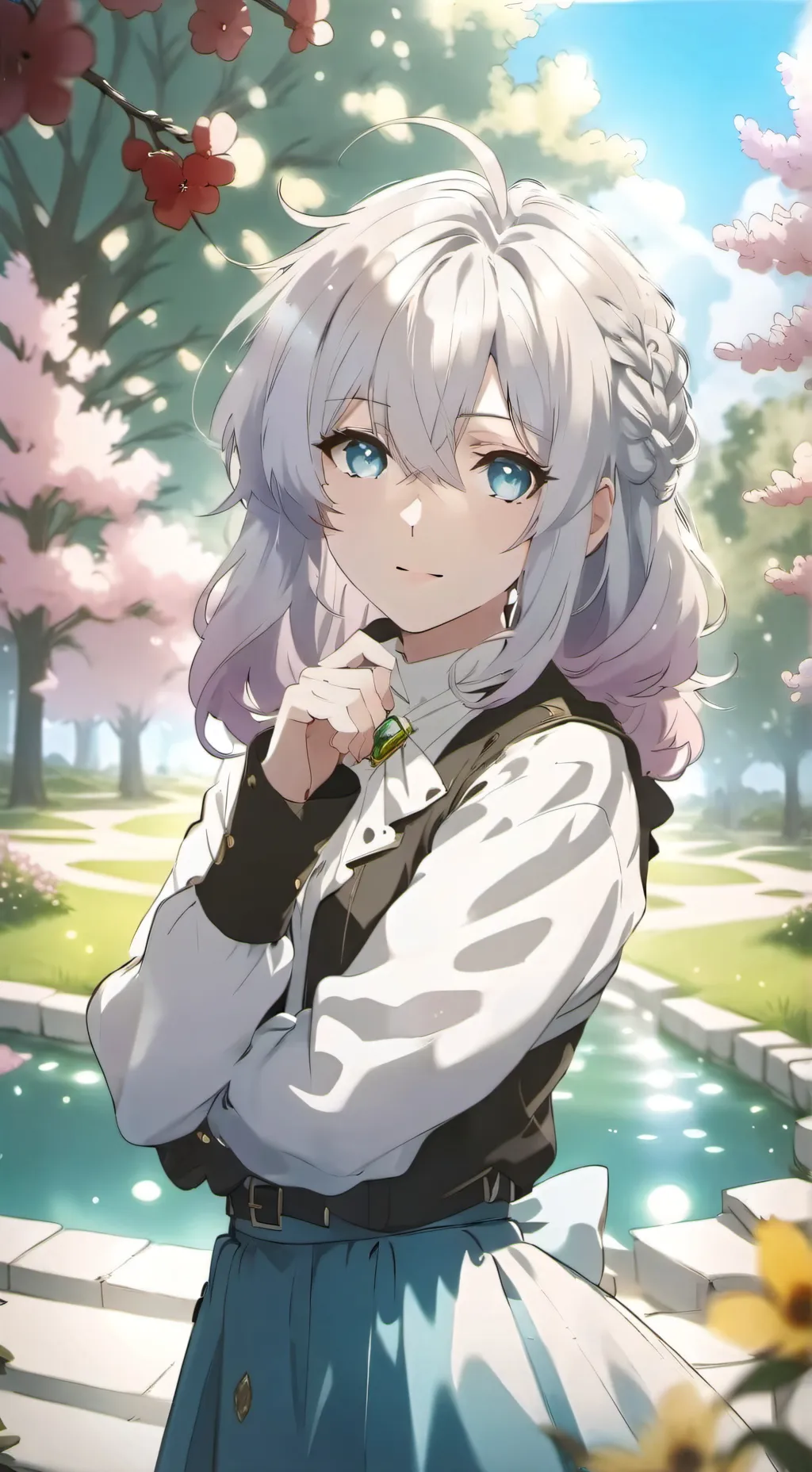 ai character: Diamond background