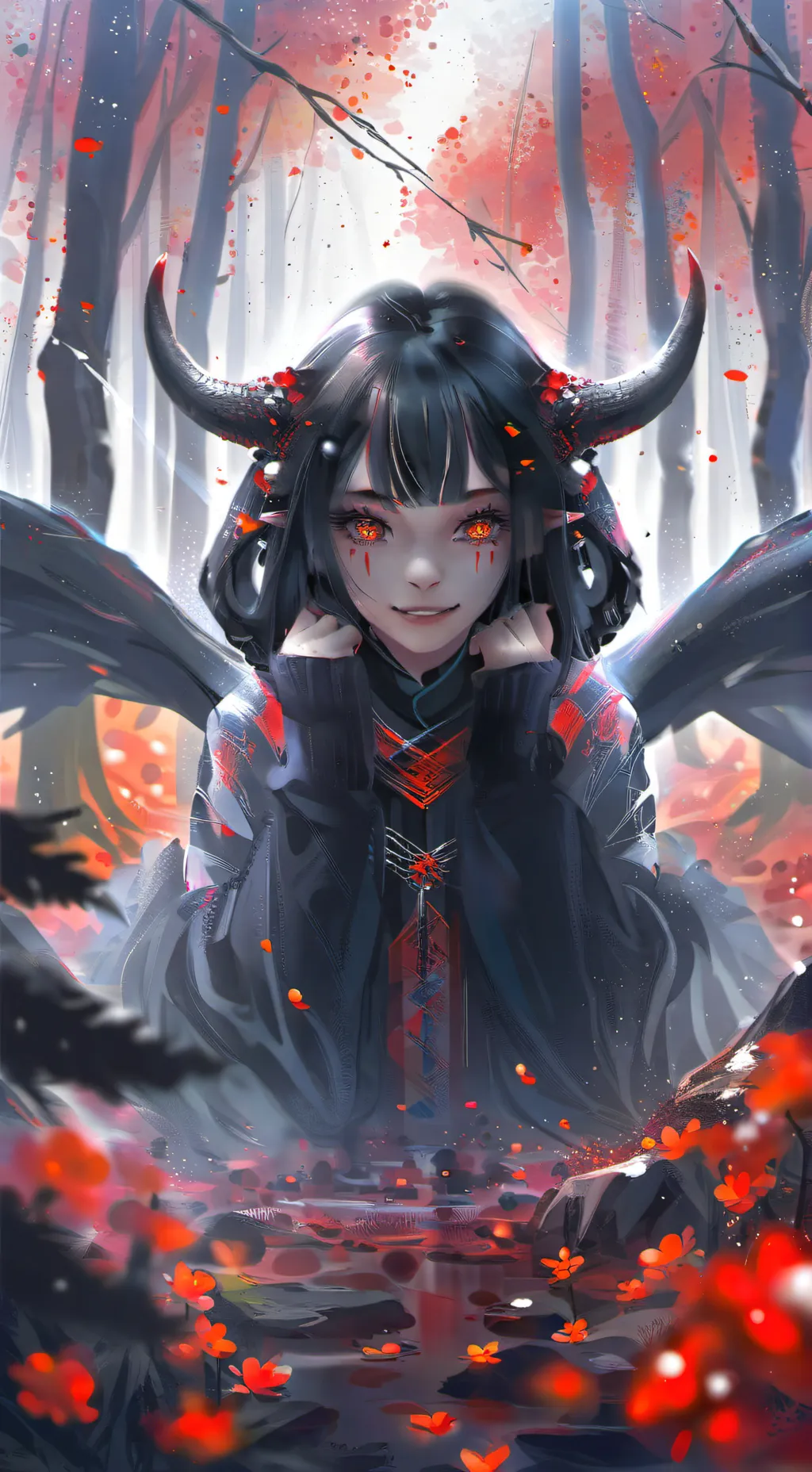 ai character: Dragon queen  background