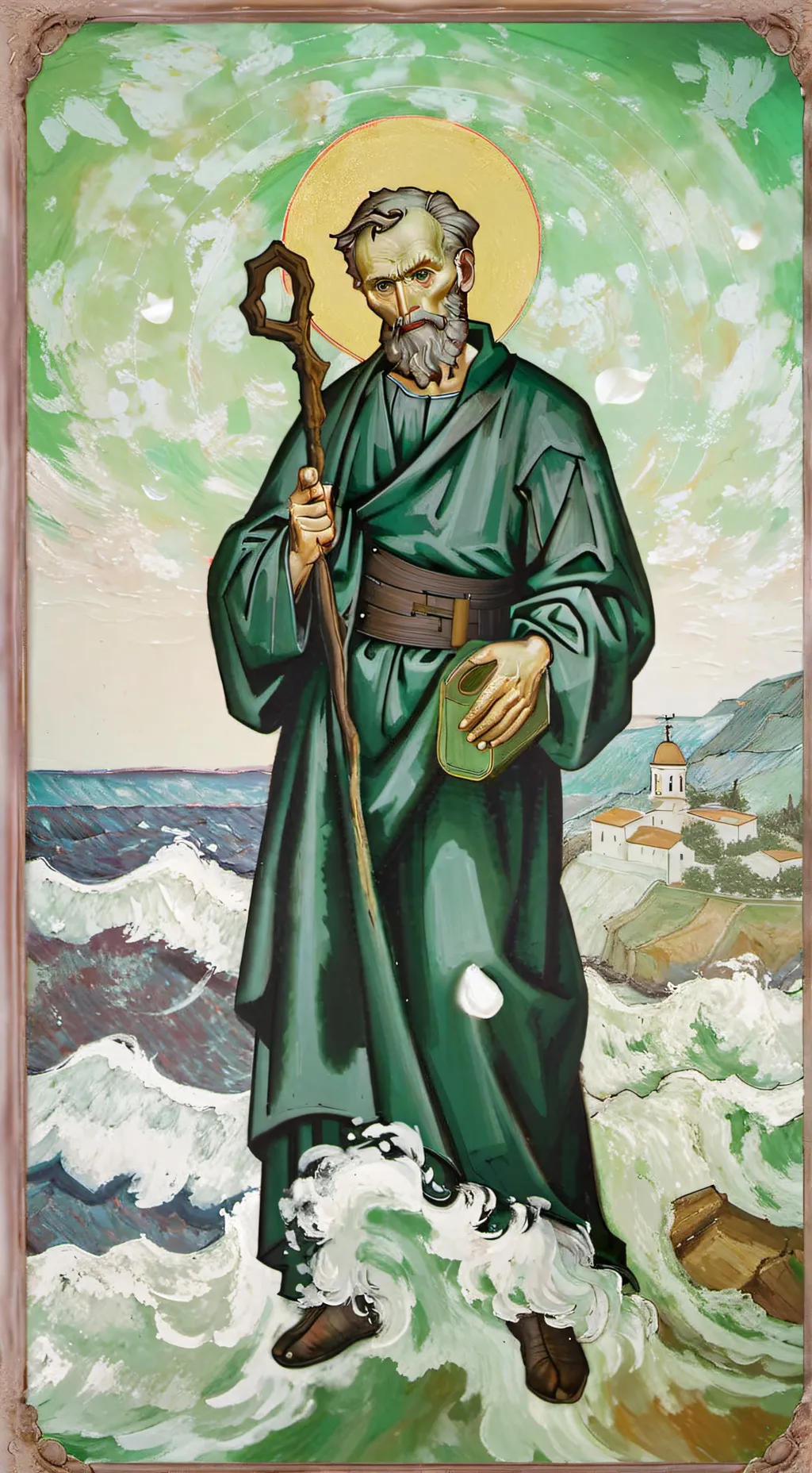 ai character: St. Paul  background