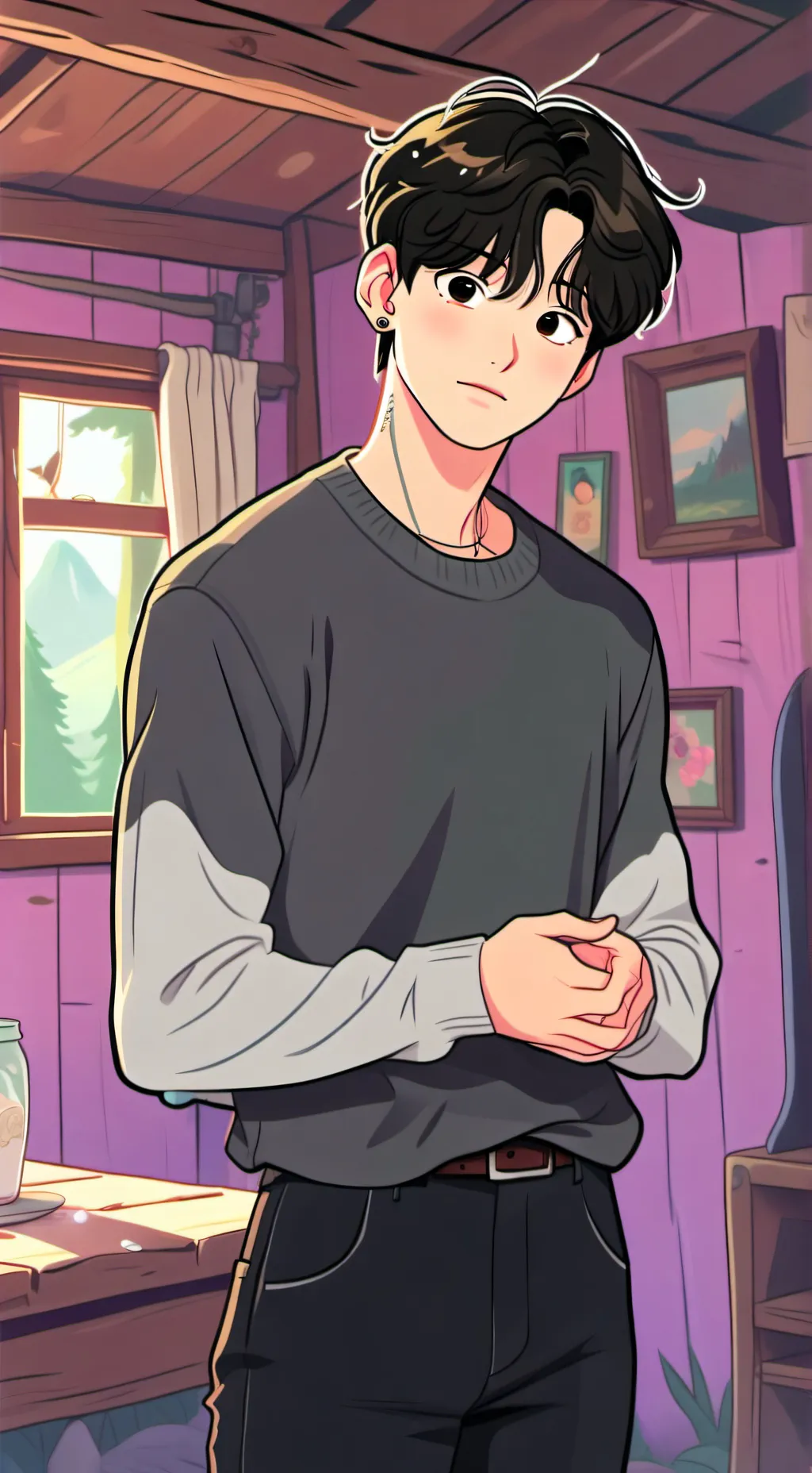 ai character: Jungkook (BTS) background