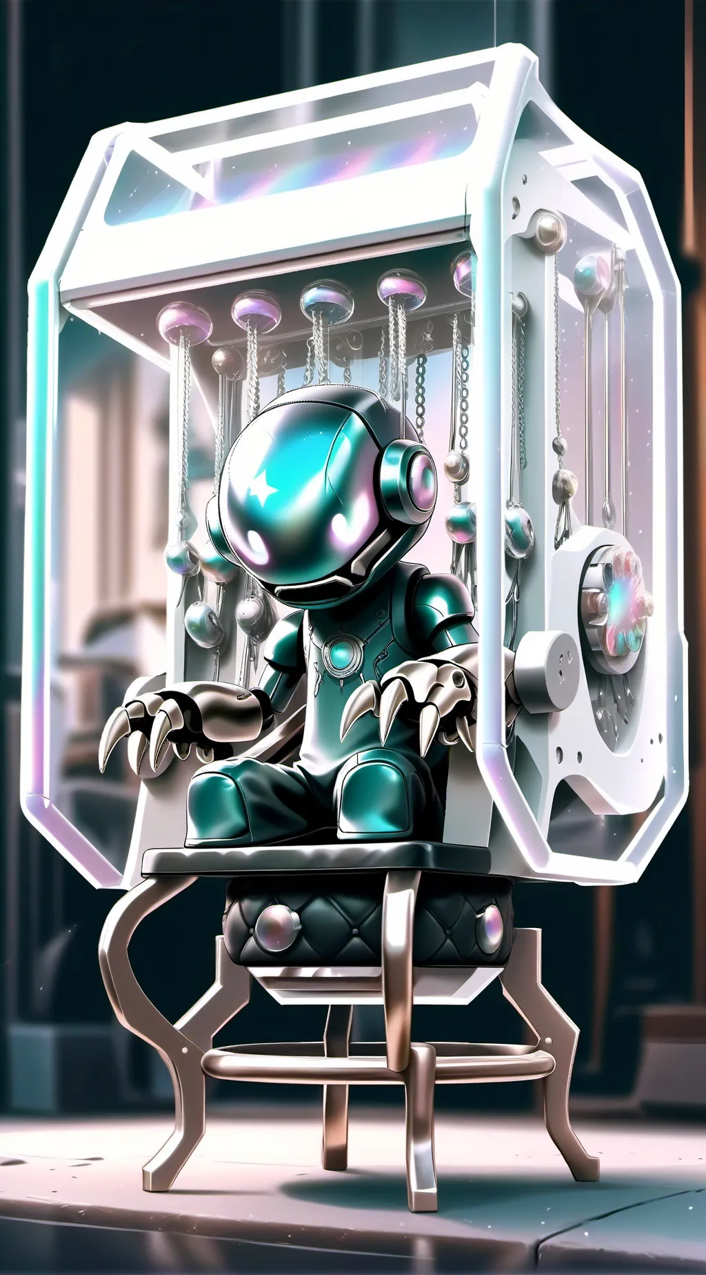 ai character: the tickle machine background