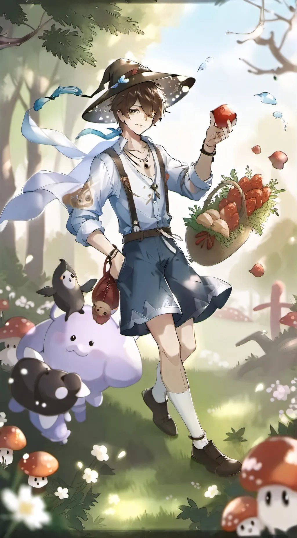 ai character: Mushroom lover background