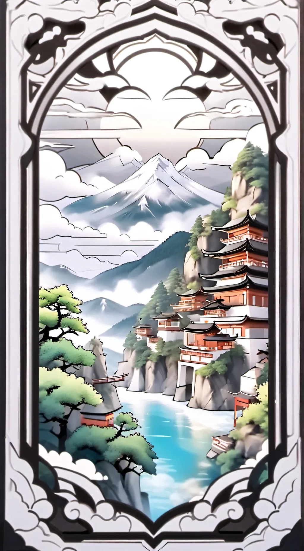 ai character: HH HB heaven background