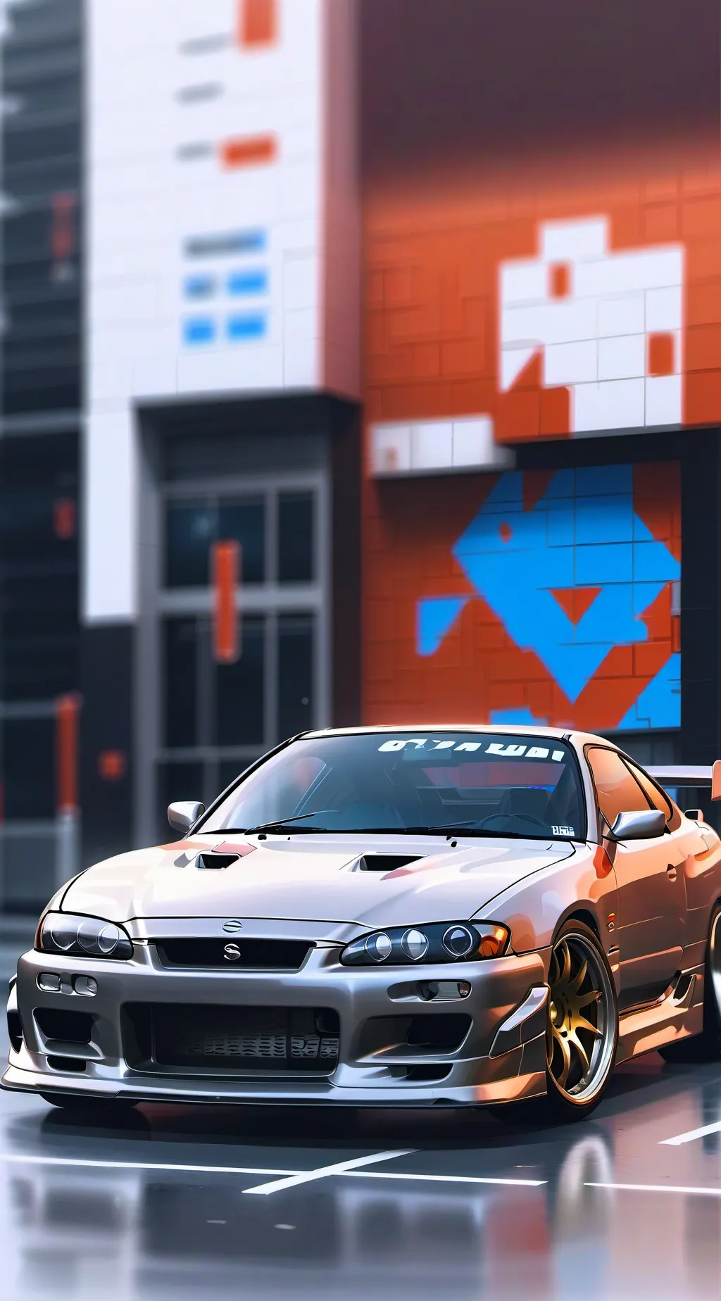 ai character: Nissan silvia s15 background