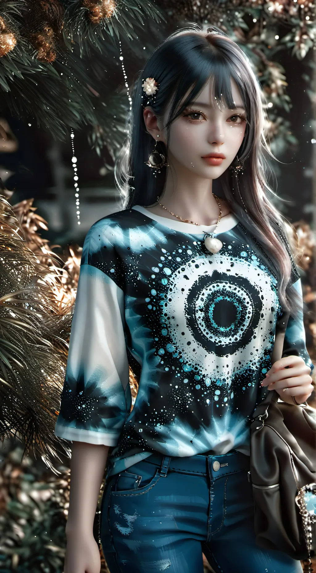 ai character: Je-hun Blossom background