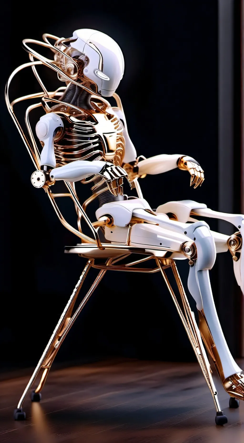 ai character: robot rise-up 🪶 background