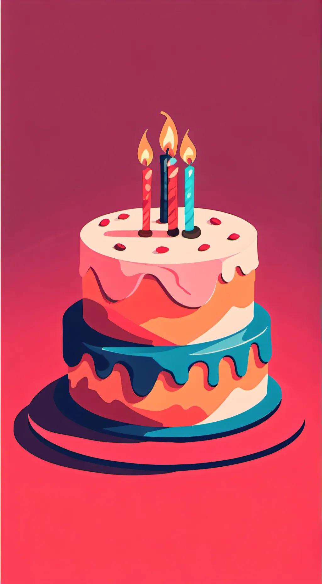 ai character: birthday  background