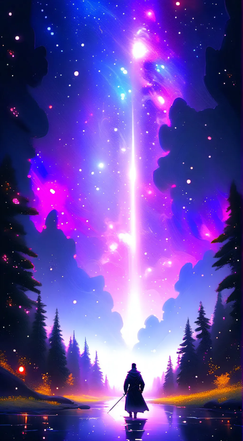 ai character: espace background