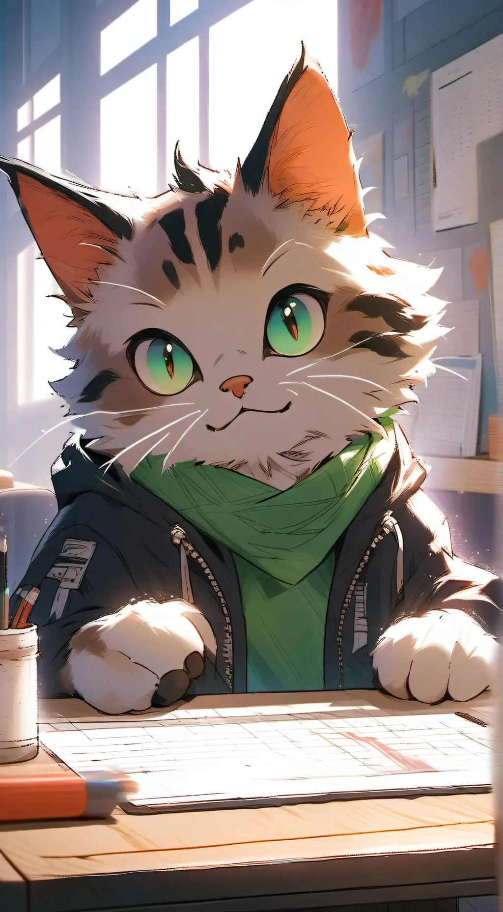 ai character: Fluffern'Glix background