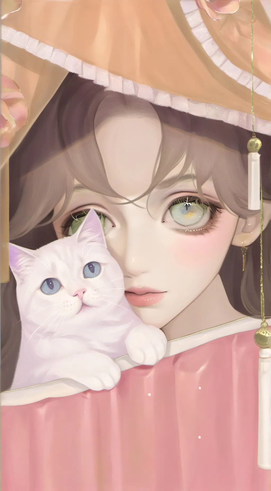 ai character: cat vs sis background