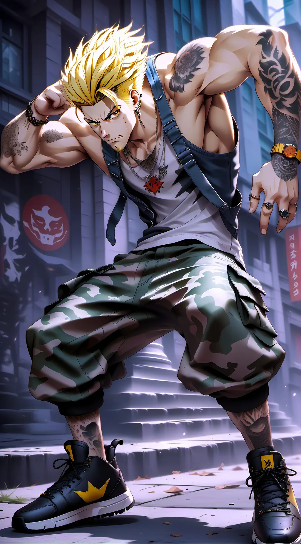 ai character: Young Guile background