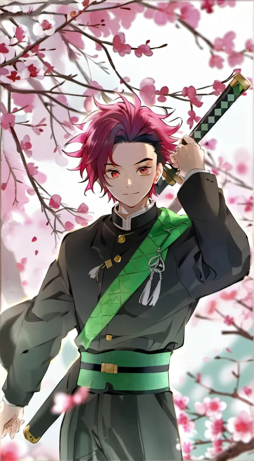 ai character: Tanjiro Kamado background