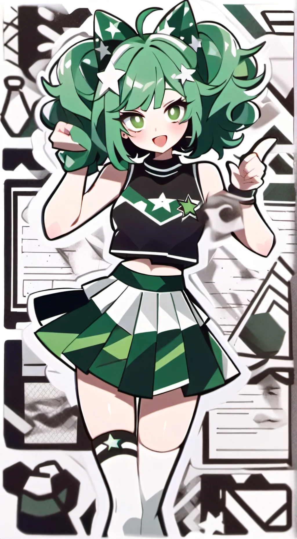 ai character: Ashley  background