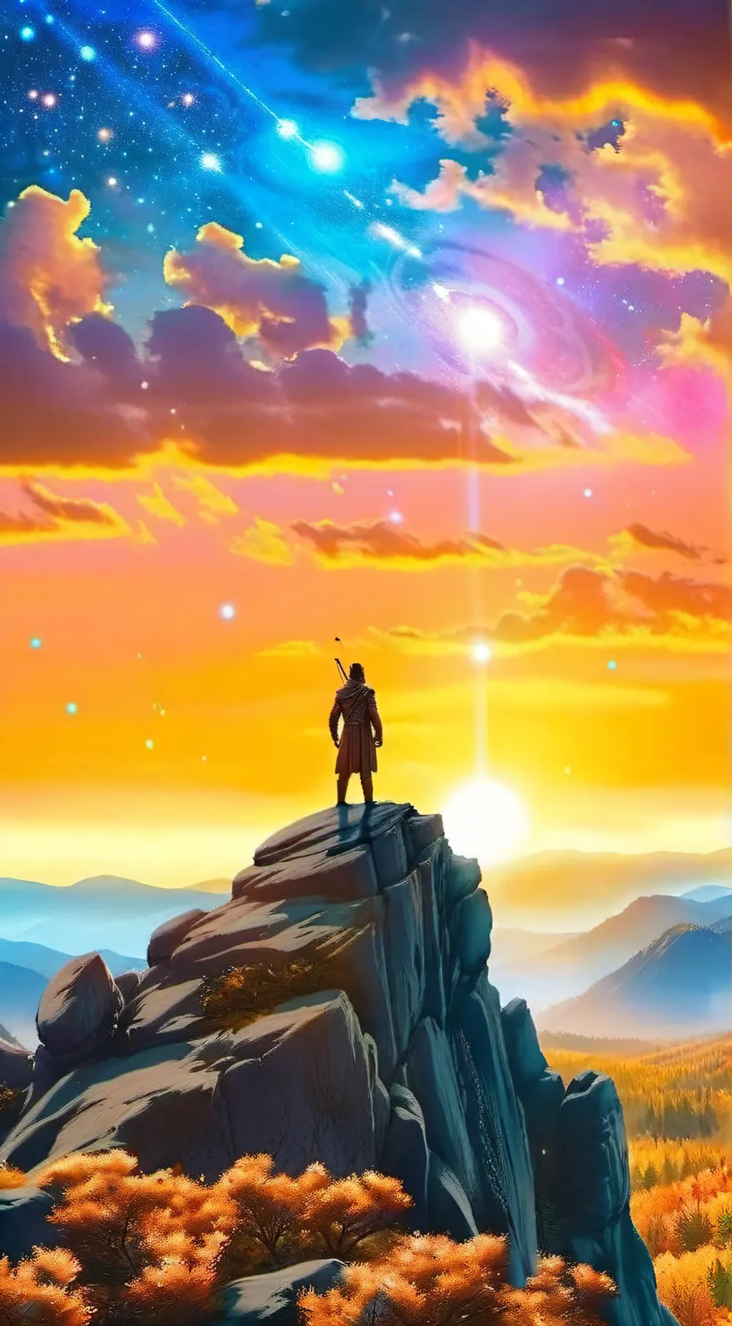 ai character: universos de anime background