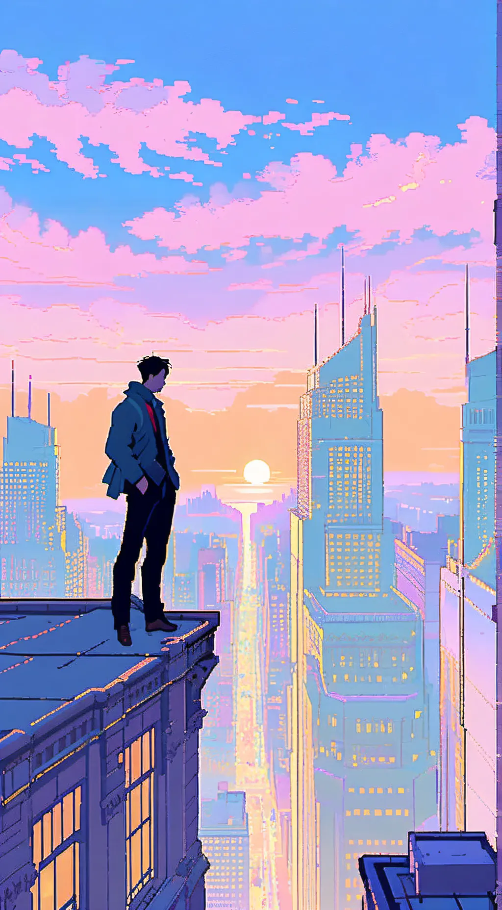 ai character: Denki | Fluff background