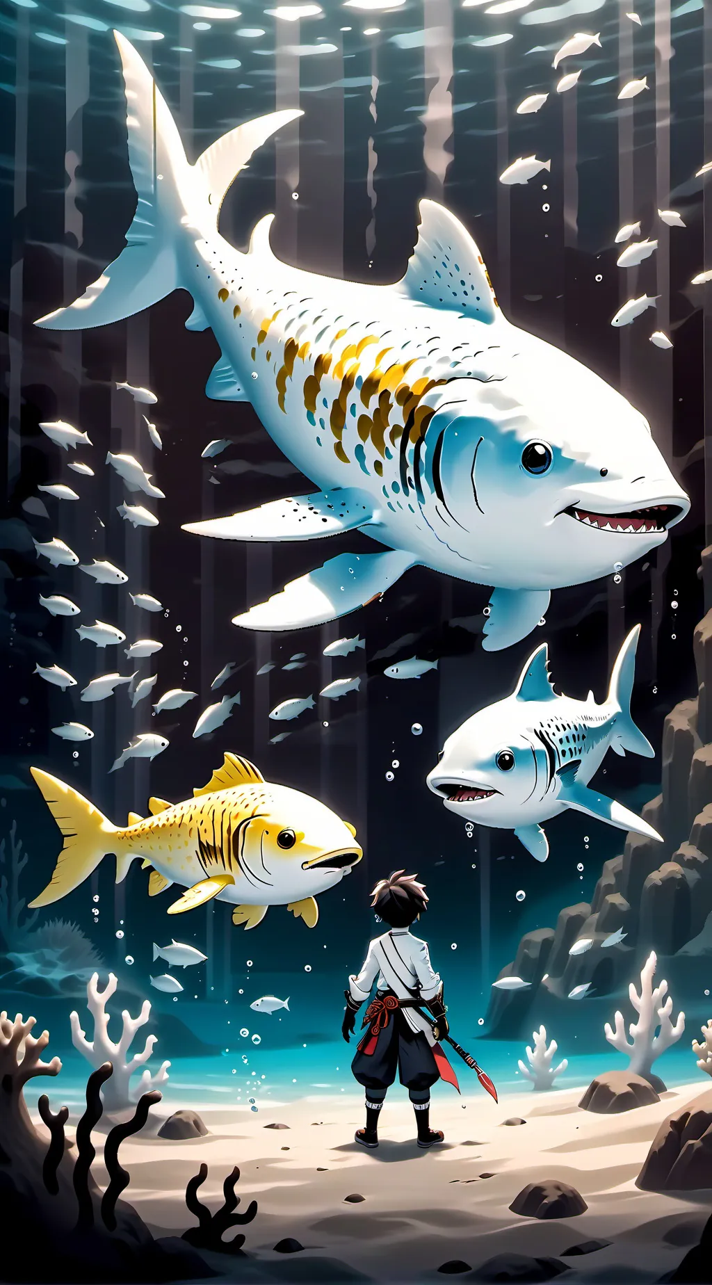 ai character: Doodle and ￼Arkey background