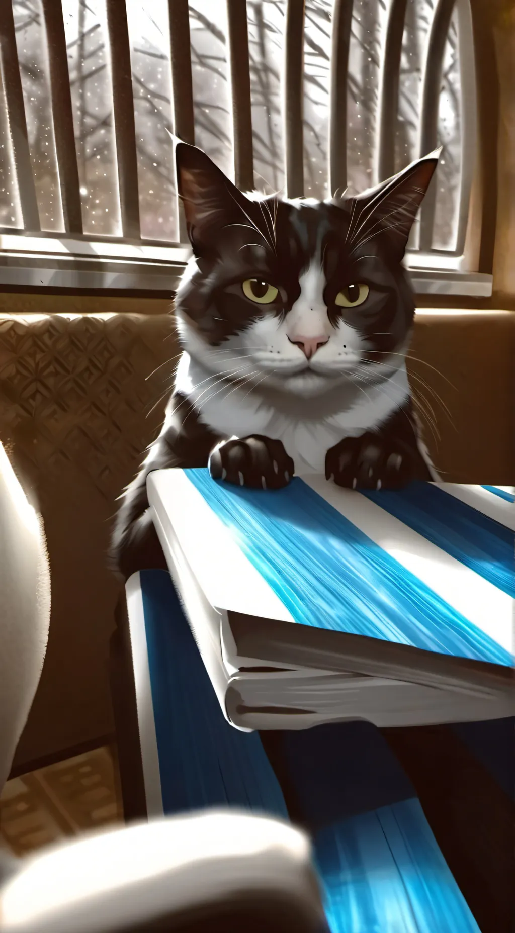 ai character: Cat tails background