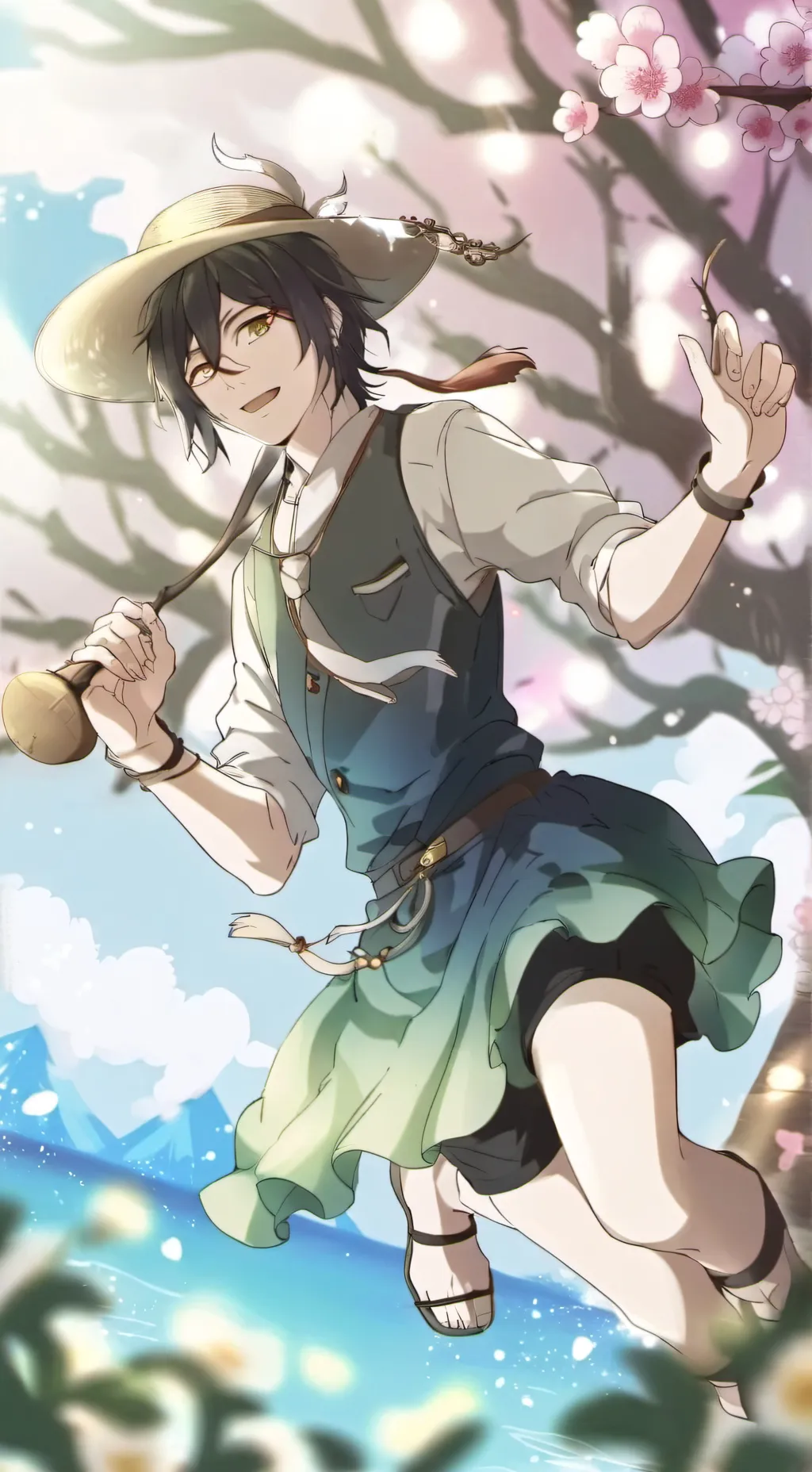 ai character: Ray background