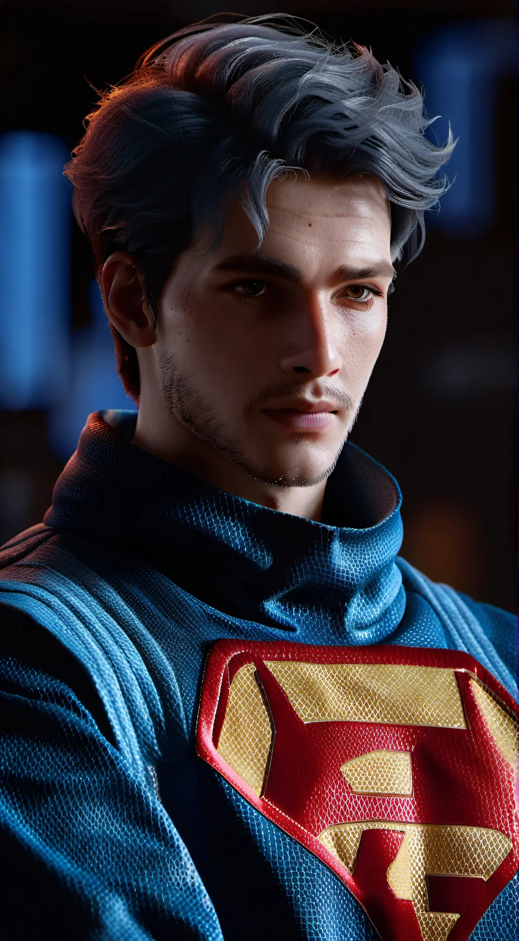 ai character: gay superman background