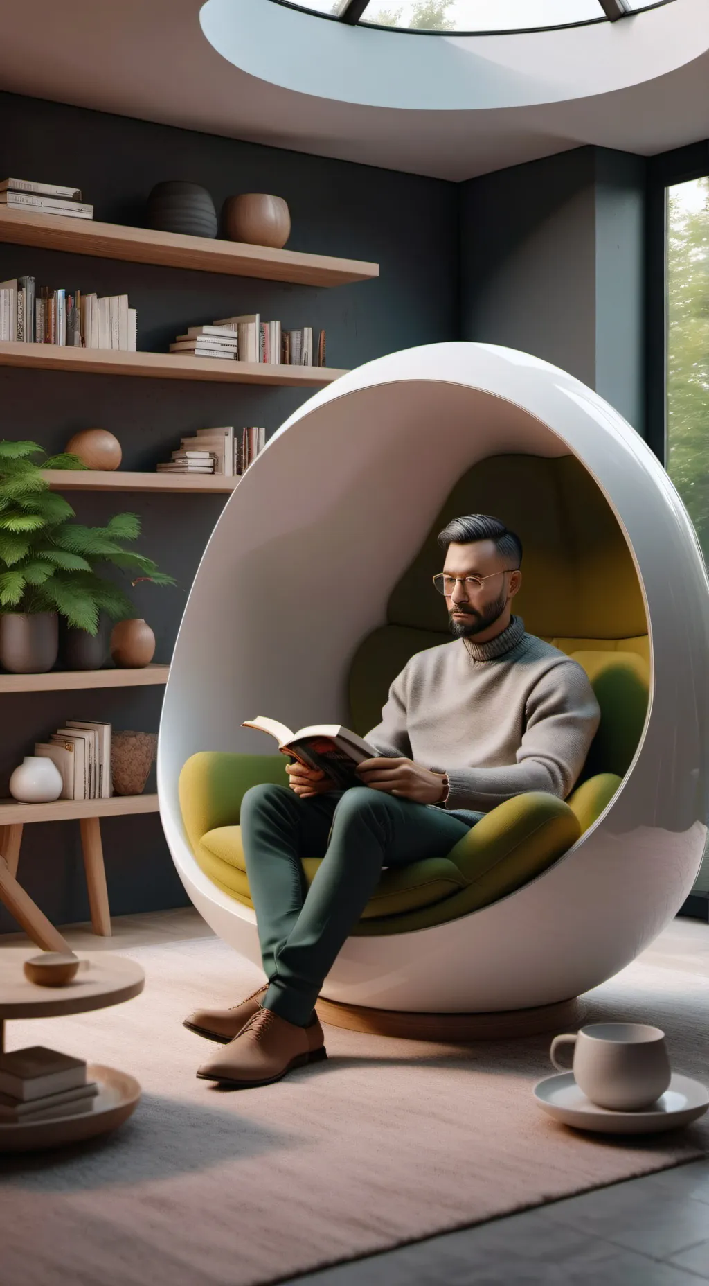 ai character: eggson DW background