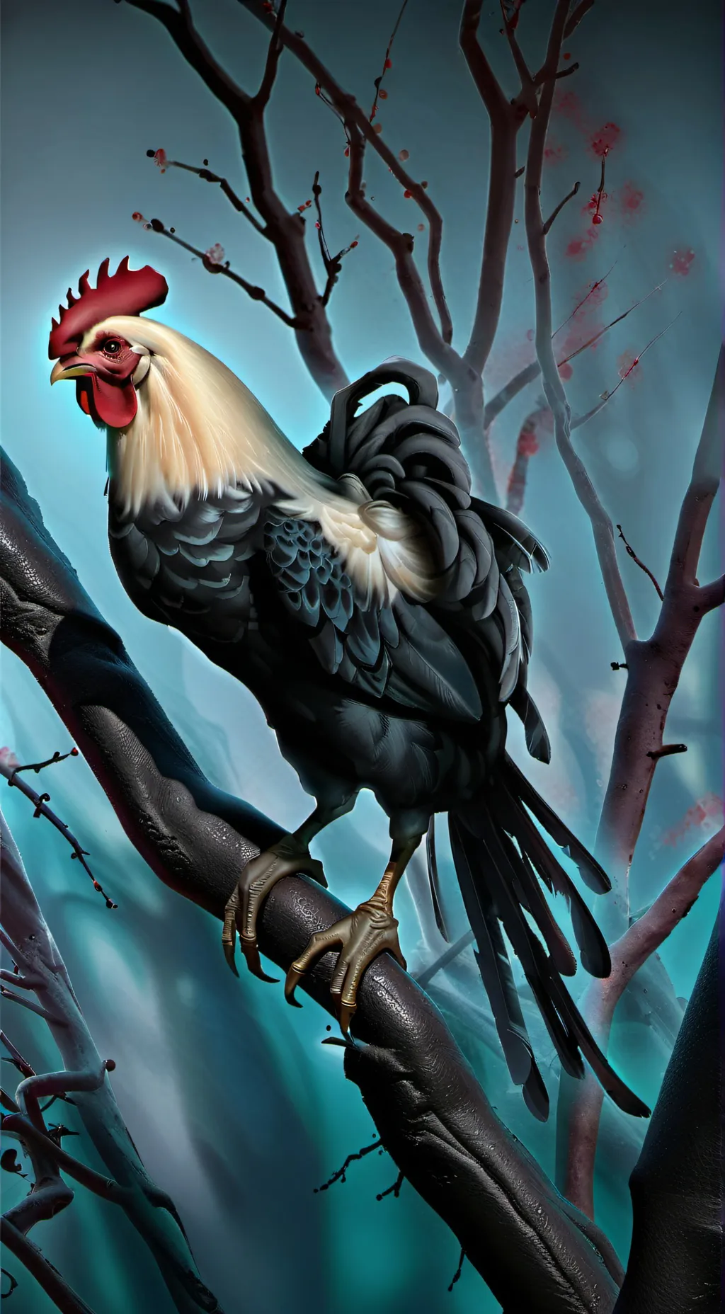 ai character: chicken background
