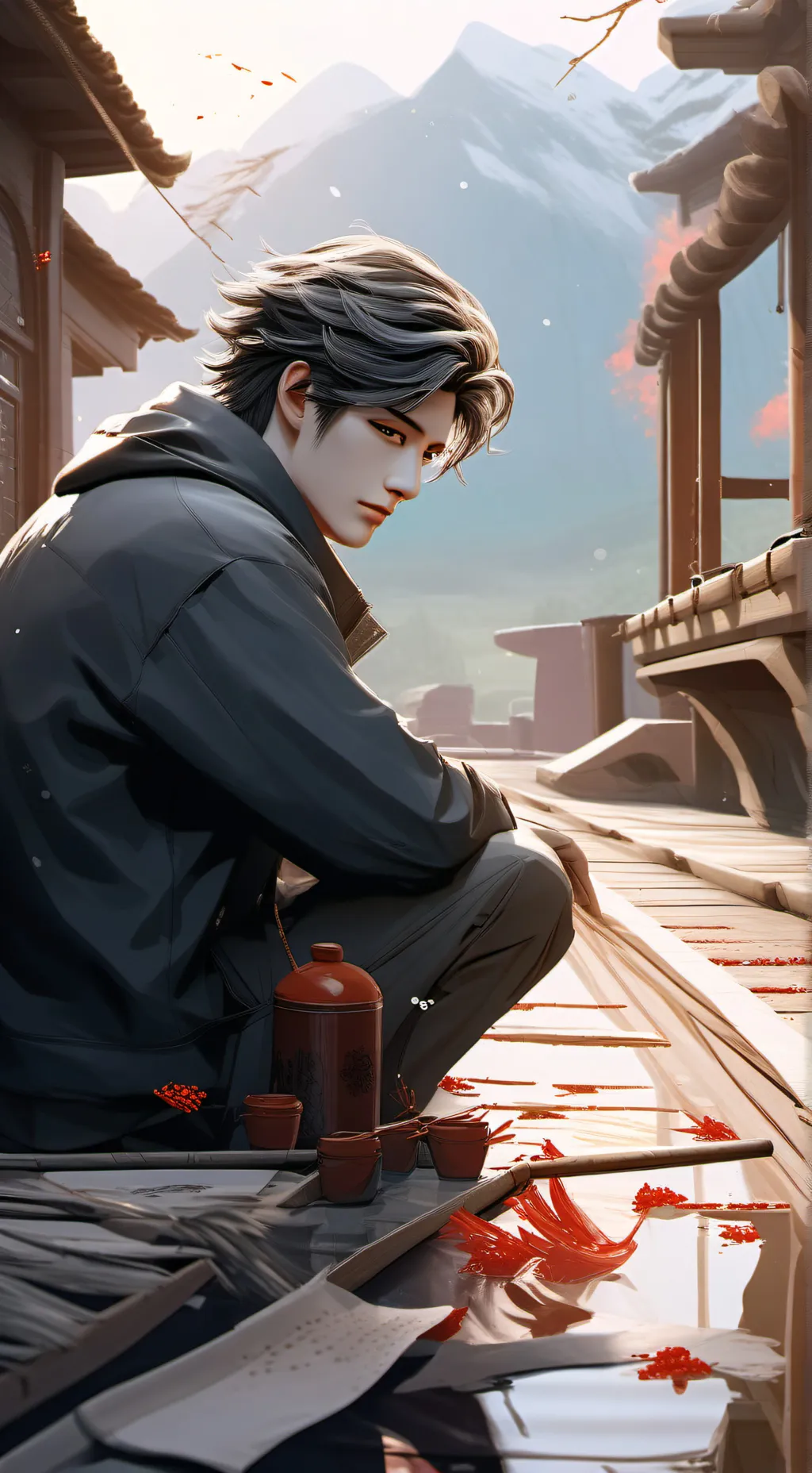 ai character: Émil background