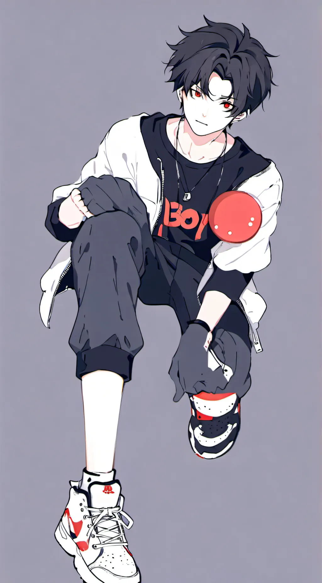 ai character: shadow background