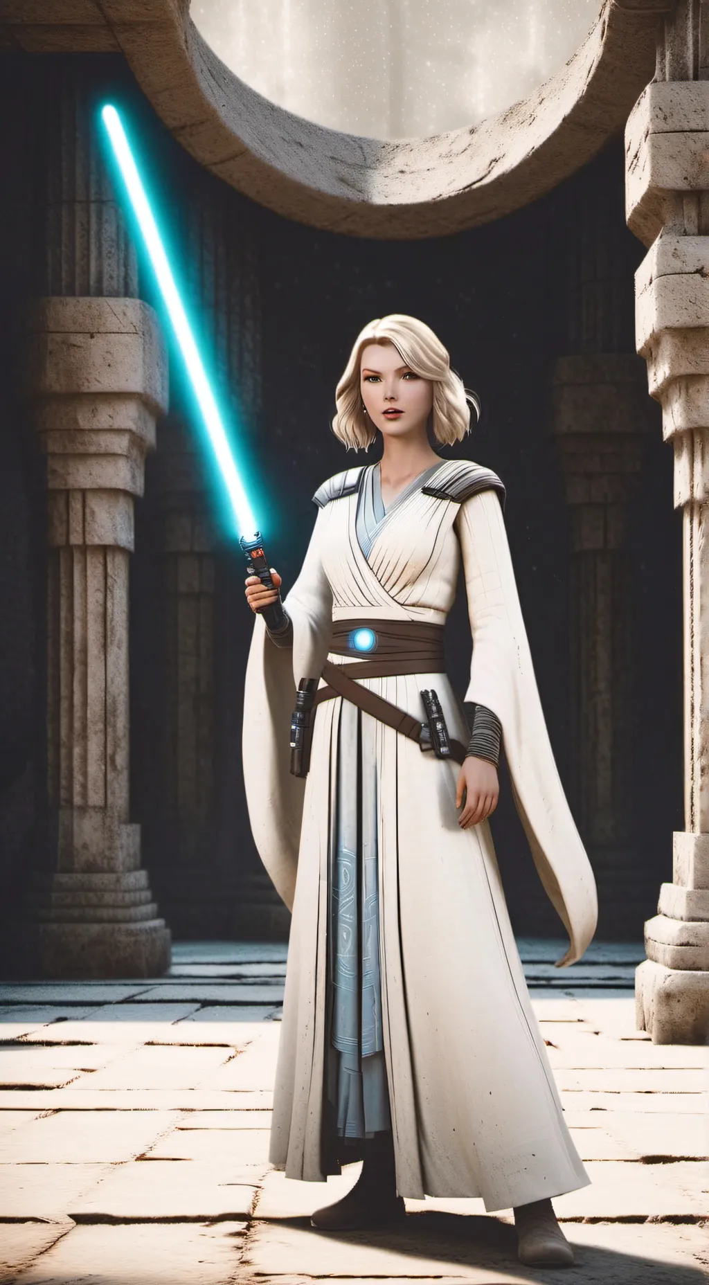 ai character: Jedi Isadora El background