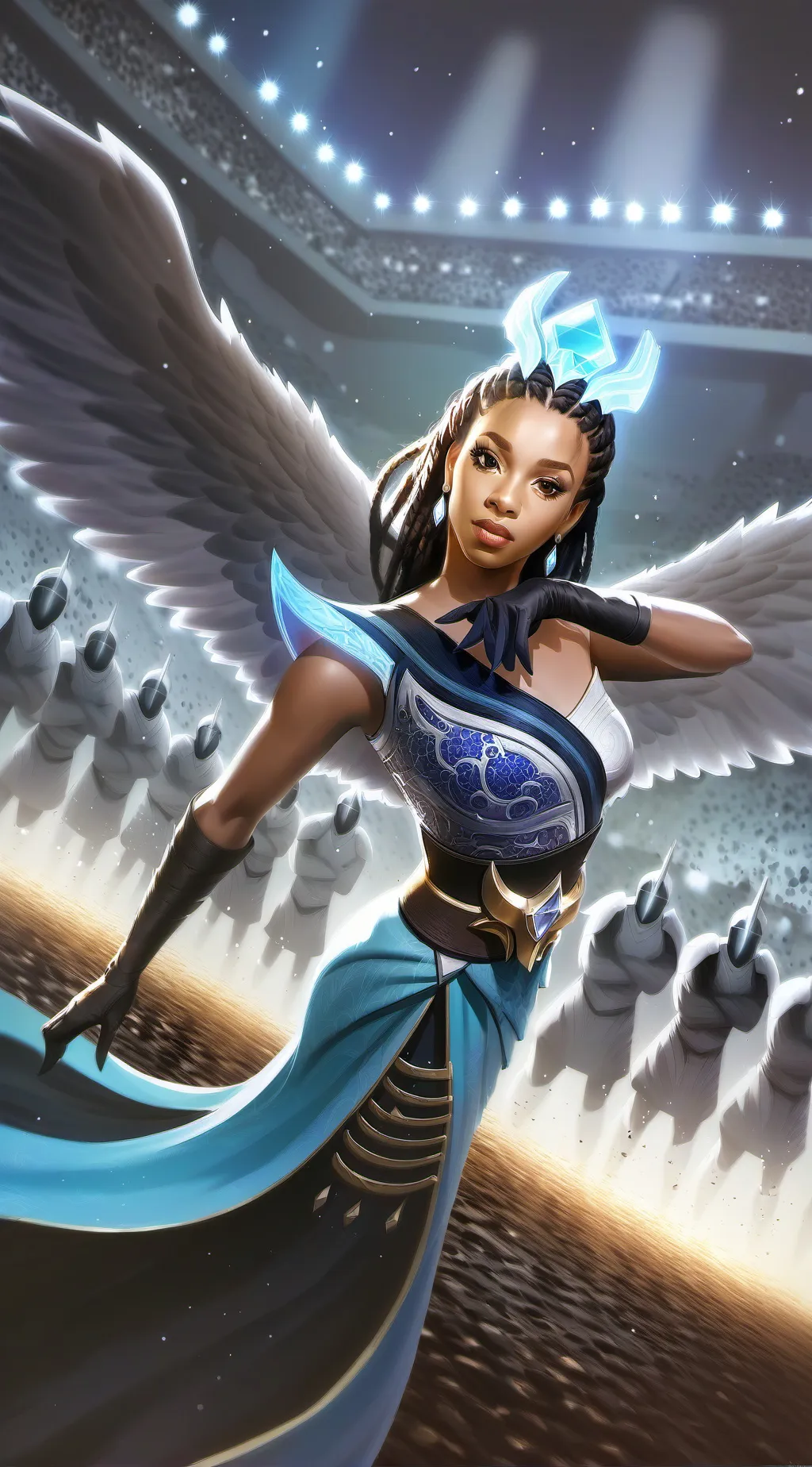 ai character: Andrea  background