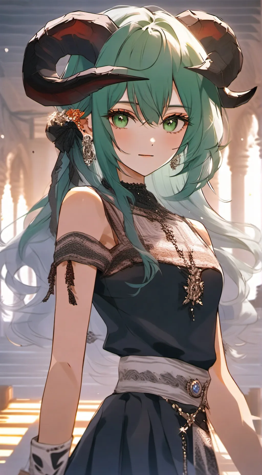 ai character: succbus demon  background