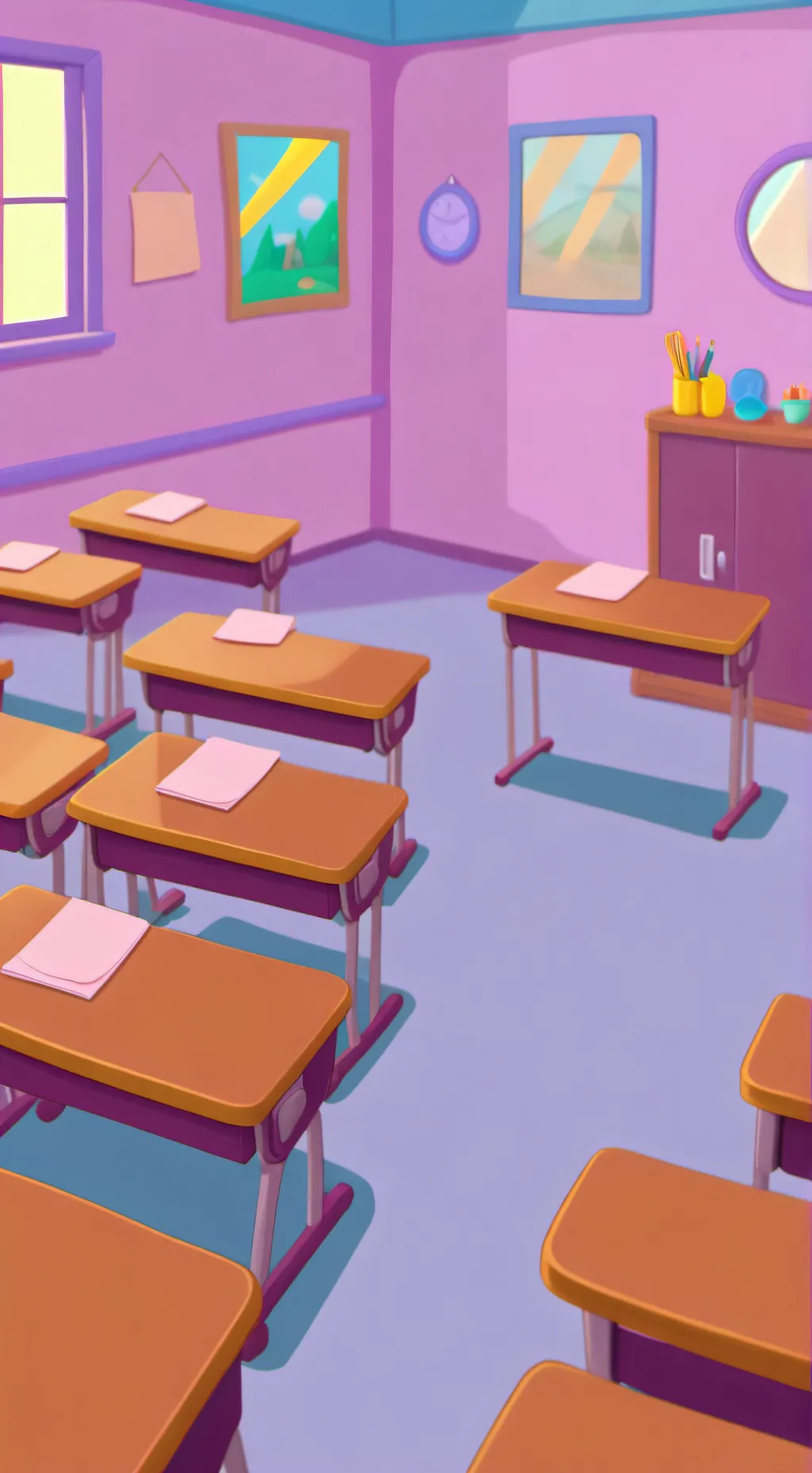 ai character: Miss Circle  background