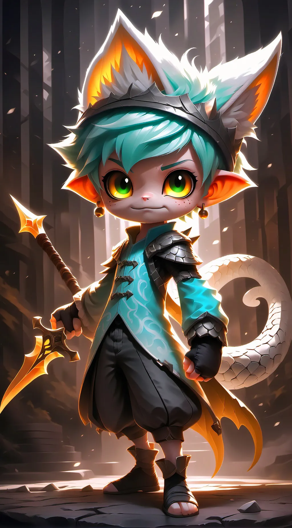 ai character: RINNY 💀 background