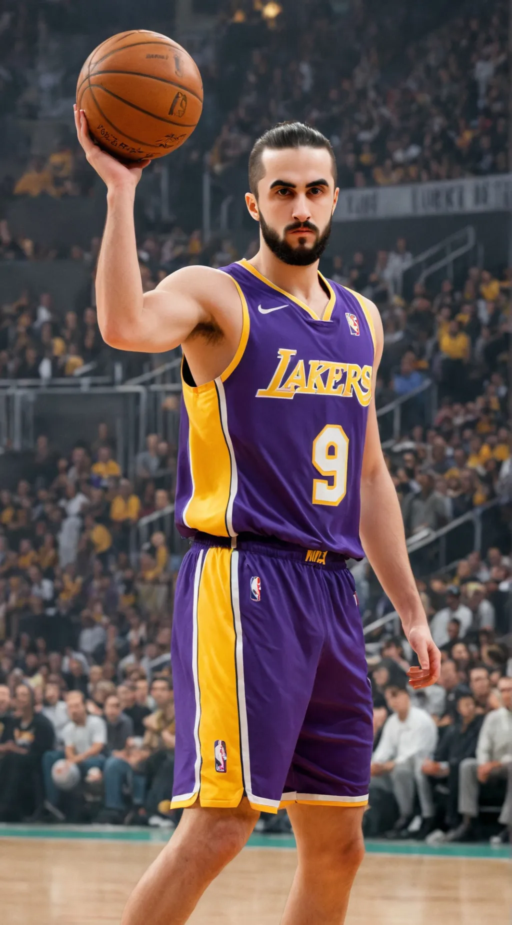 ai character: Los Angeles Lakers background