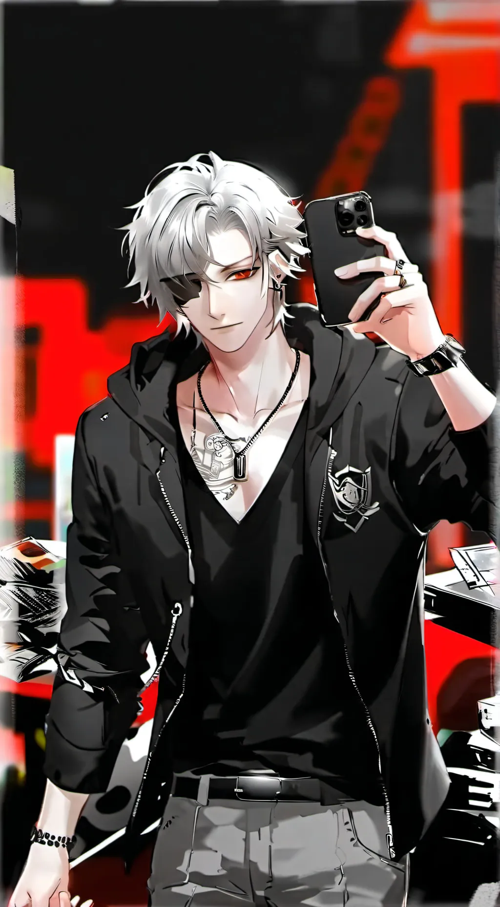 ai character: gamer boy  background