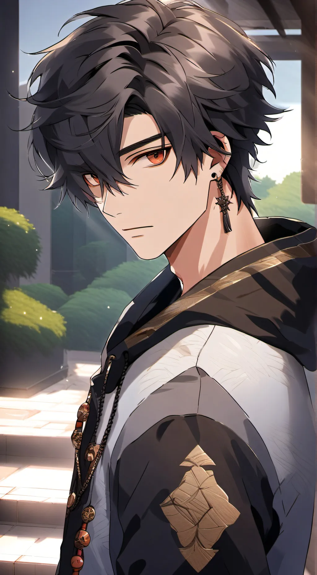 ai character: Damien  background