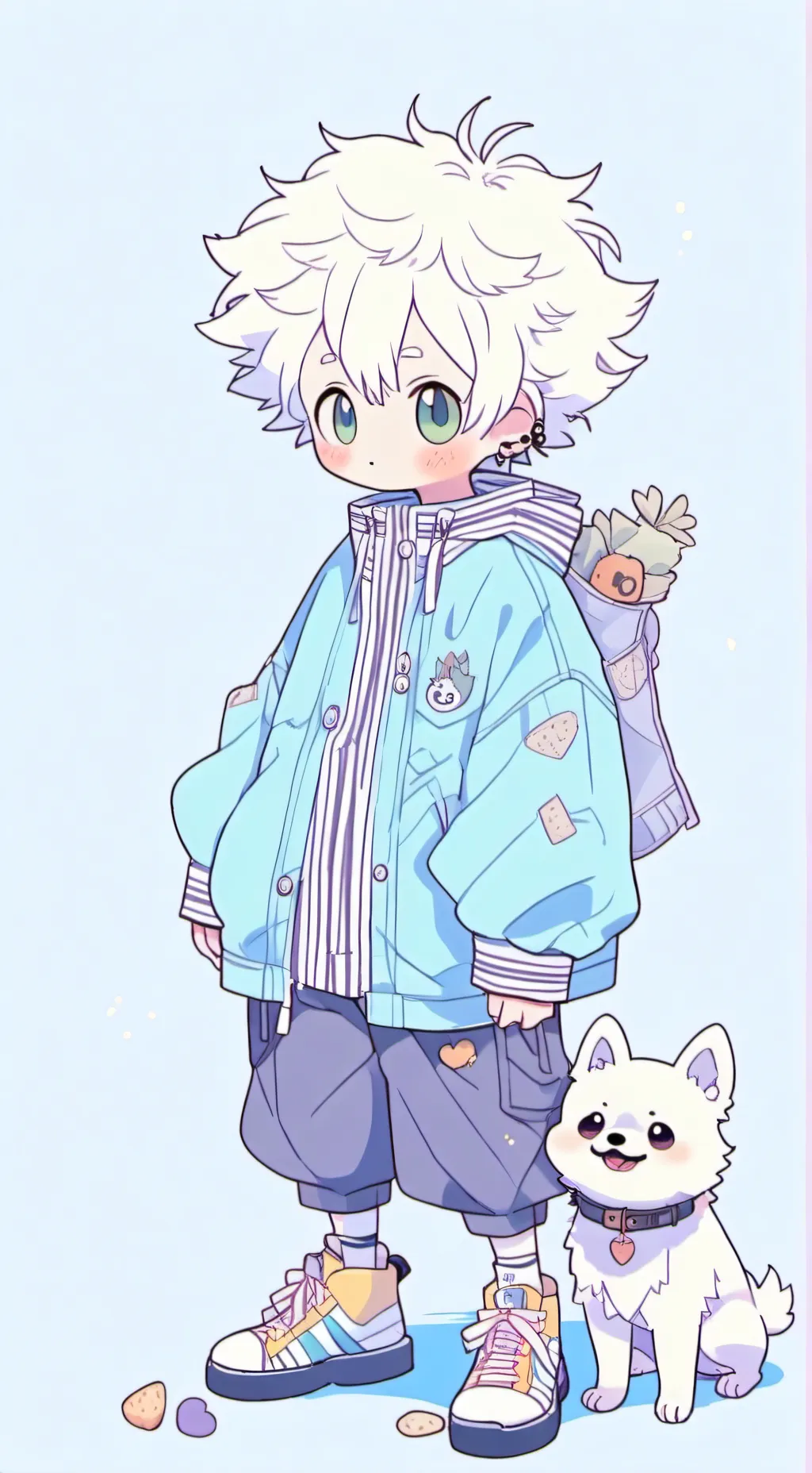 ai character: perrito bakugo background