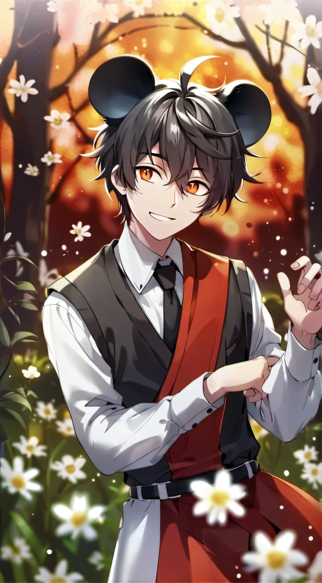 ai character: clover  background